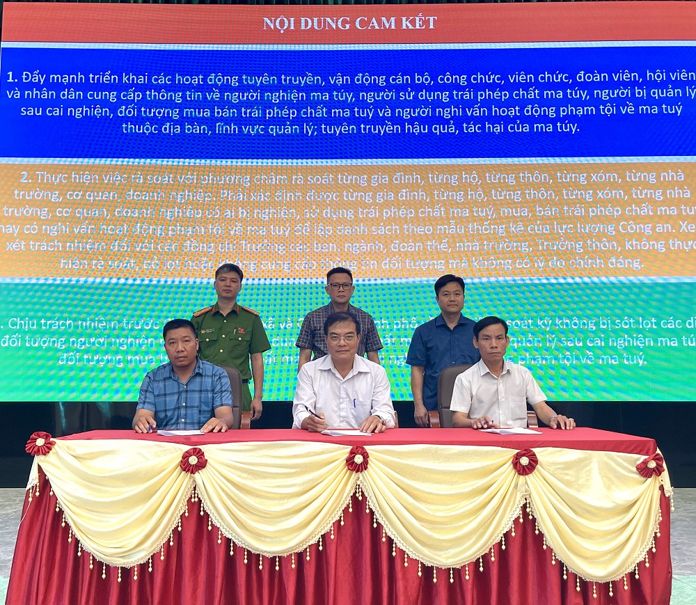 Triển khai Kế hoạch thực hiện “Xây dựng xã Hợp Tiến trở thành xã không ma túy” giai đoạn 2025-2030